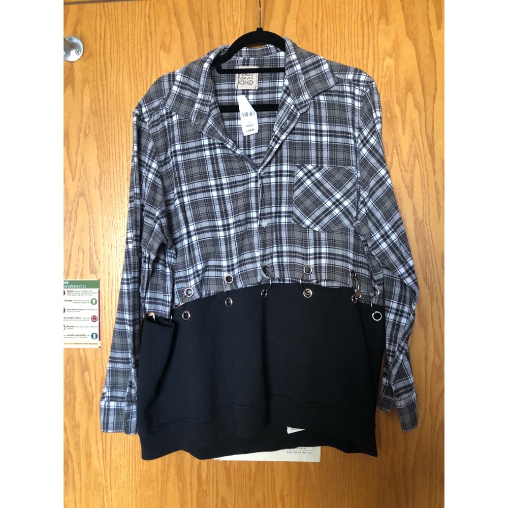 LF flannel with ringed sweatshirt bottom